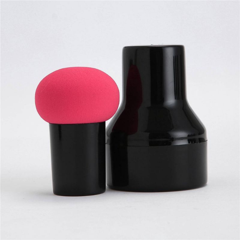 Spons Makeup Jamur Beauty Blender Bulat Gagang