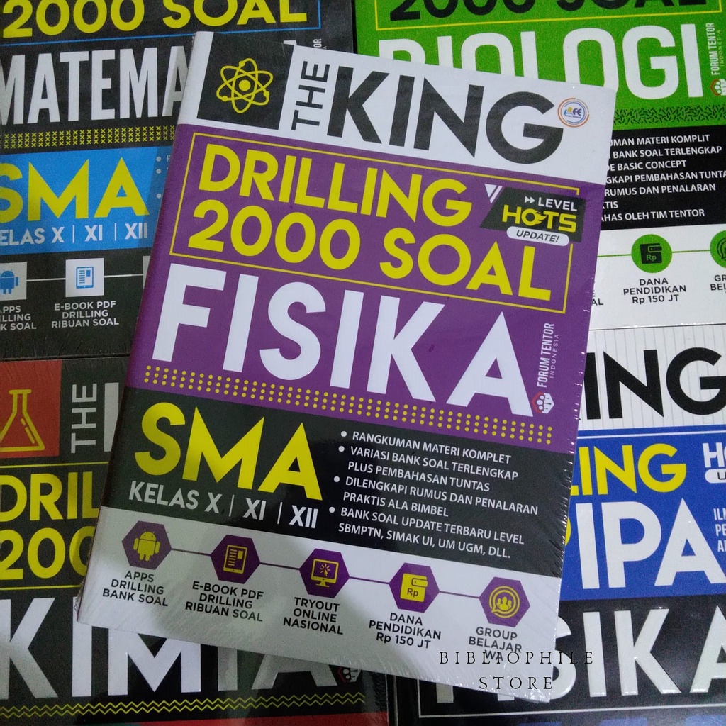 BUKU SMA THE KING DRILLING 2000 SOAL MATEMATIKA, KIMIA, FISIKA, BIOLOGI-2