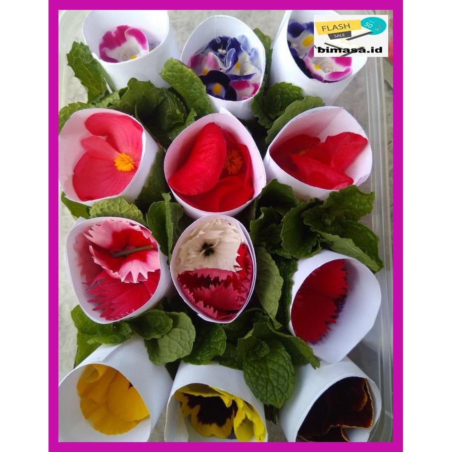 

2Eq35Qr- Mix Edible Flowers - Kecil 24 Pcs 7Yi8Yiy8-