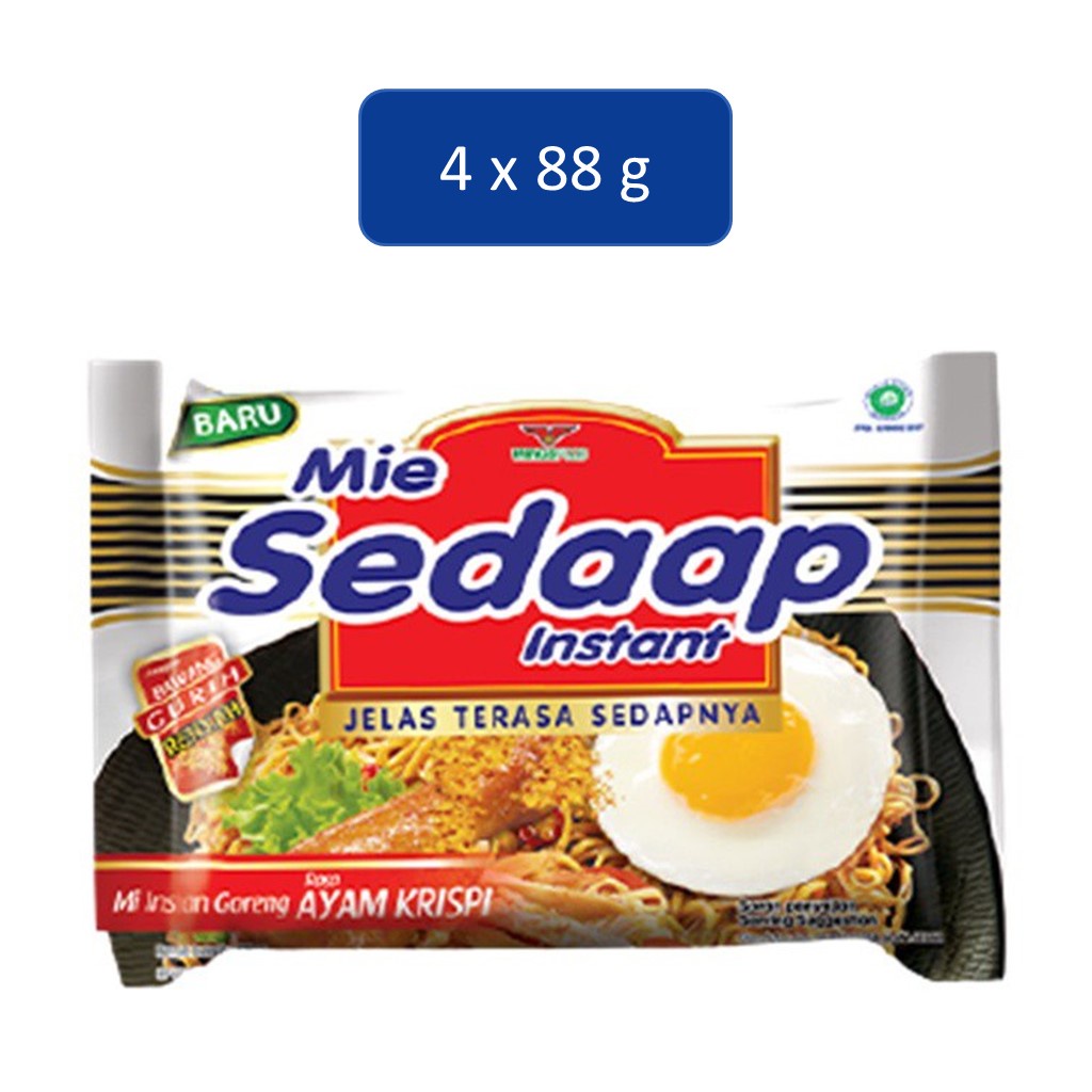 

Sedaap Mie Instan Goreng Ayam Krispi 88 gr x 4