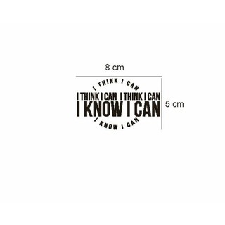  Stiker  Quote I Think Can Kata Laptop Garskin Cutting 