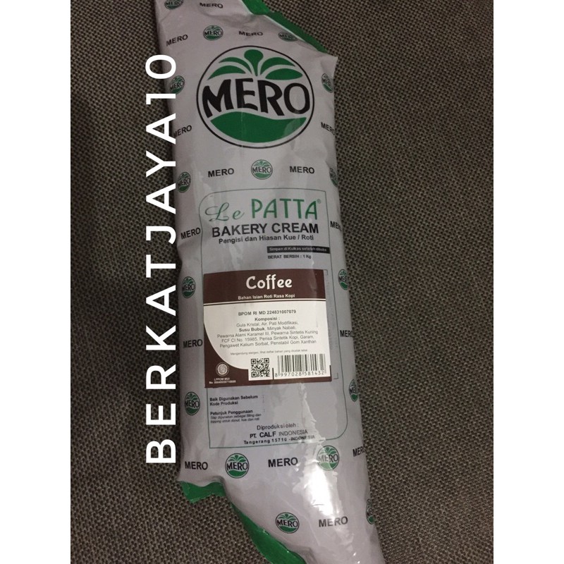 Mero Lepatta Bakery Cream Coffee Filling Topping Rasa Kopi 1 kg