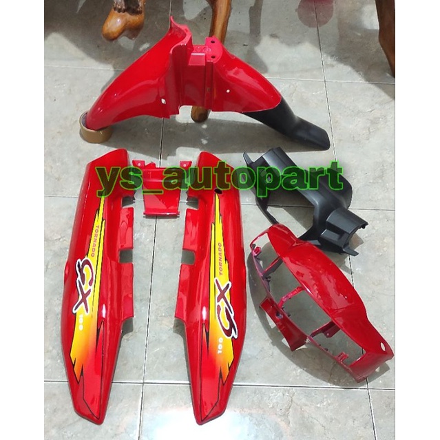 COVER BODY TORNADO/SHOGUN KEBO WARNA MERAH FERRARY