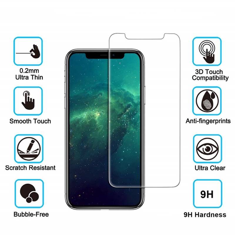 For IPhone 11 12 Pro Max Mini 6 6s 7 8 Plus X XS Max XR SE 2020 Screen Protector Ultra Thin 9H Protective Tempered Glass