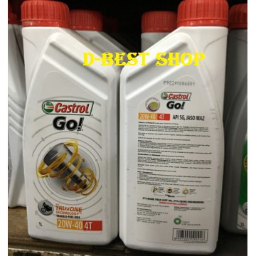 OLI CASTROL GO 4T SAE 20W/40 MA/SE 1liter