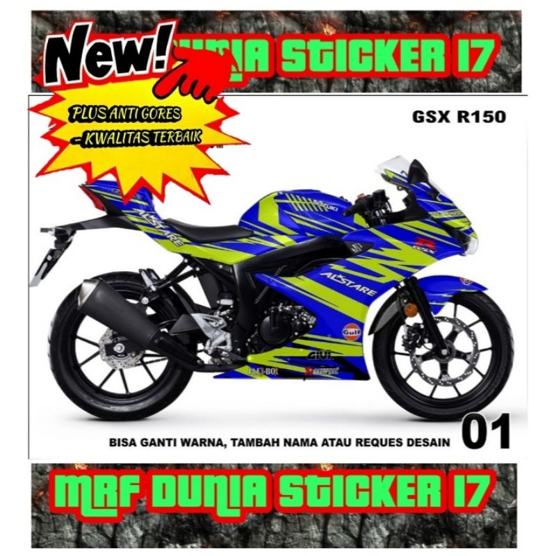 Sticker Striping Motor Gsx 150R Full Body dekal motor Gsx 150R Full Body Stiker Decal motor Gsx 150R