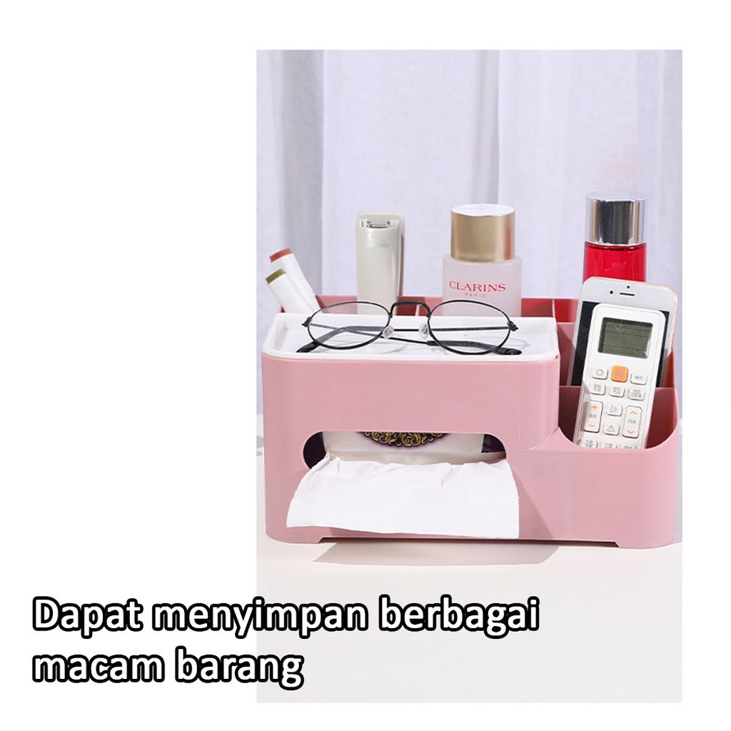 Kotak Tisu Serbaguna | Tissue Box |  Kotak Penyimpanan | Smartphone Holder |Tissue Box Multifungsi