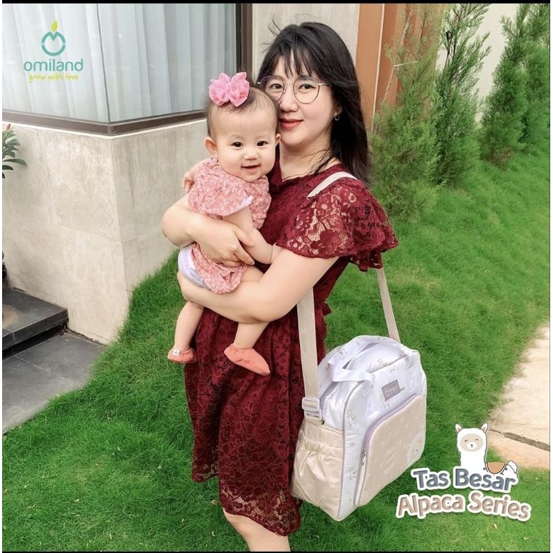 Omiland Tas Bayi Besar Saku Print Alpaca Series - OB 27201-4