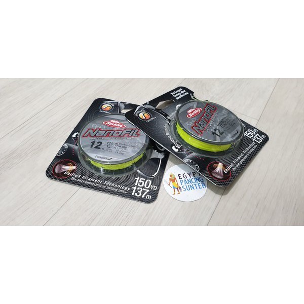 Miliki SENAR PANCING BERKLEY NANOFIL 12LB WARNA HI-VIS CHART 150 YARD SAP1271555 Berkualitas