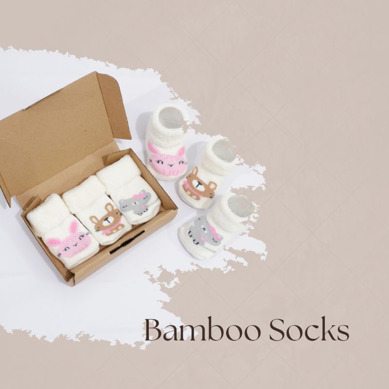 WInteku Kaos Kaki Bamboo New Animal Series