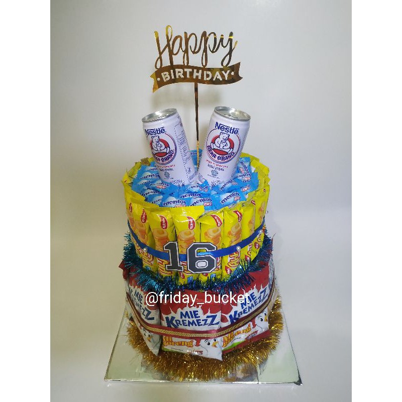 

tart snack/snack ulang tahun/snack tart/hadiah ulang tahun/kado ulang tahun