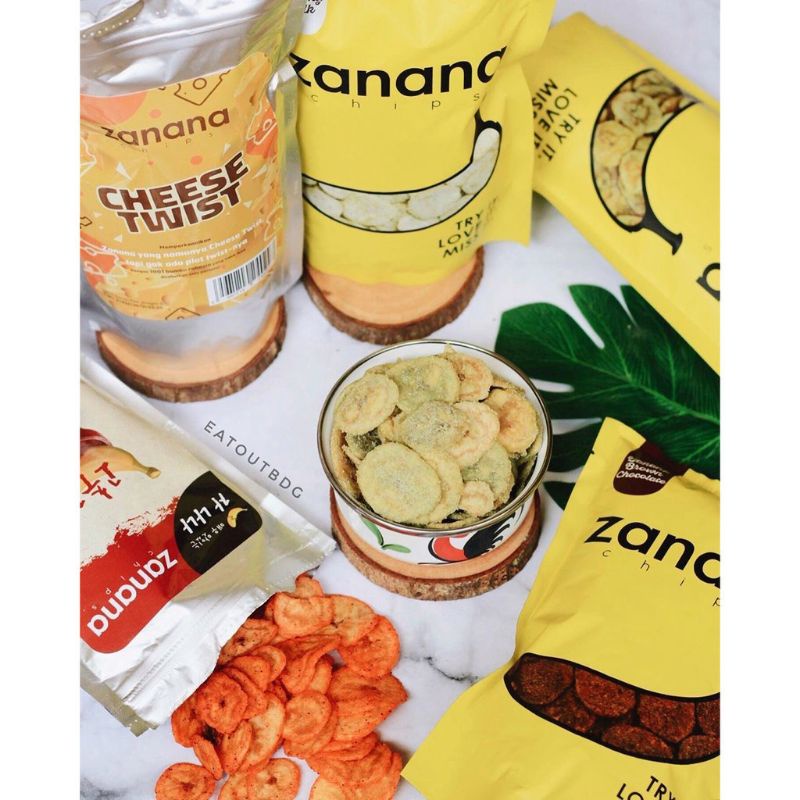 Keripik Pisang Zanana Chips Rasa Gochujang Varian Special 80g