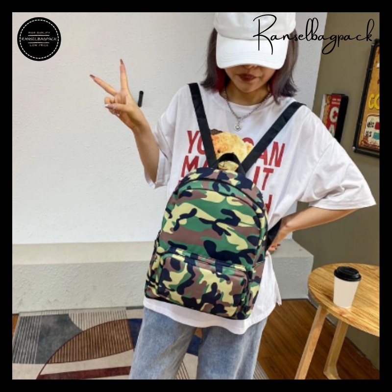 Tas Ransel Mini Backpack Punggung Bahu Model Motif Terbaru Kekinian Sekolah Travelling Perempuan Wanita Cewek