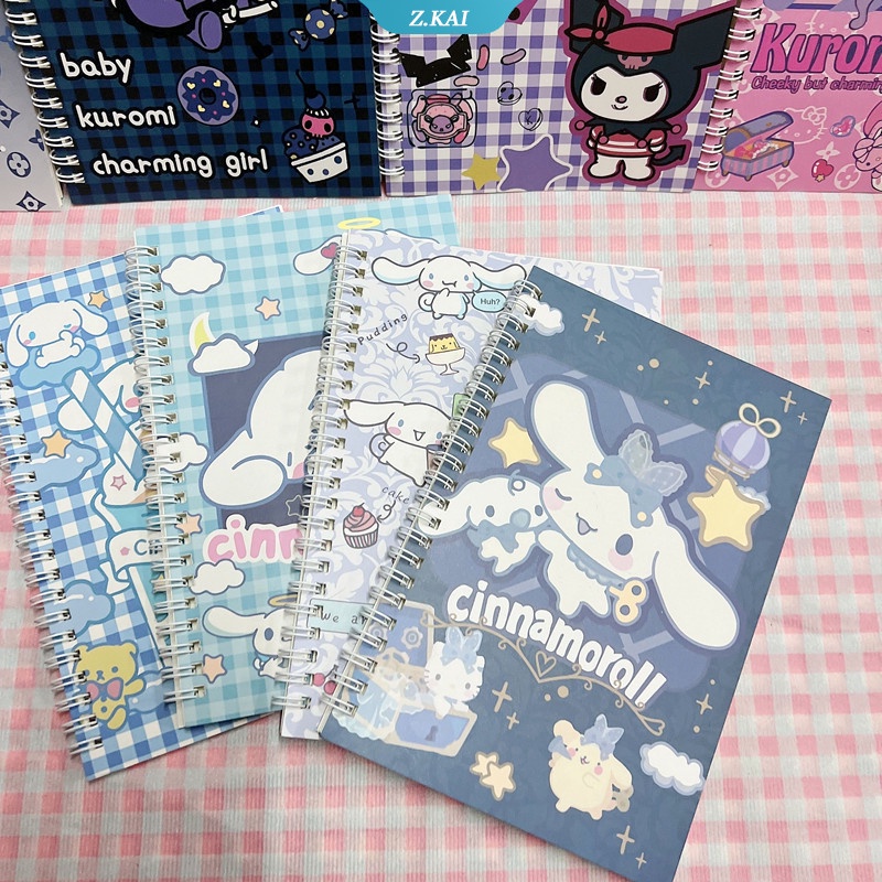 Sanrio Buku notebook / Catatan A5 portable Motif Kartun hello kitty / melody