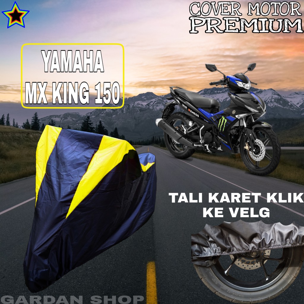 Sarung Motor YAMAHA MX KING 150 Hitam Kuning Body Cover Penutup Pelindung Motor Yamah PREMIUM