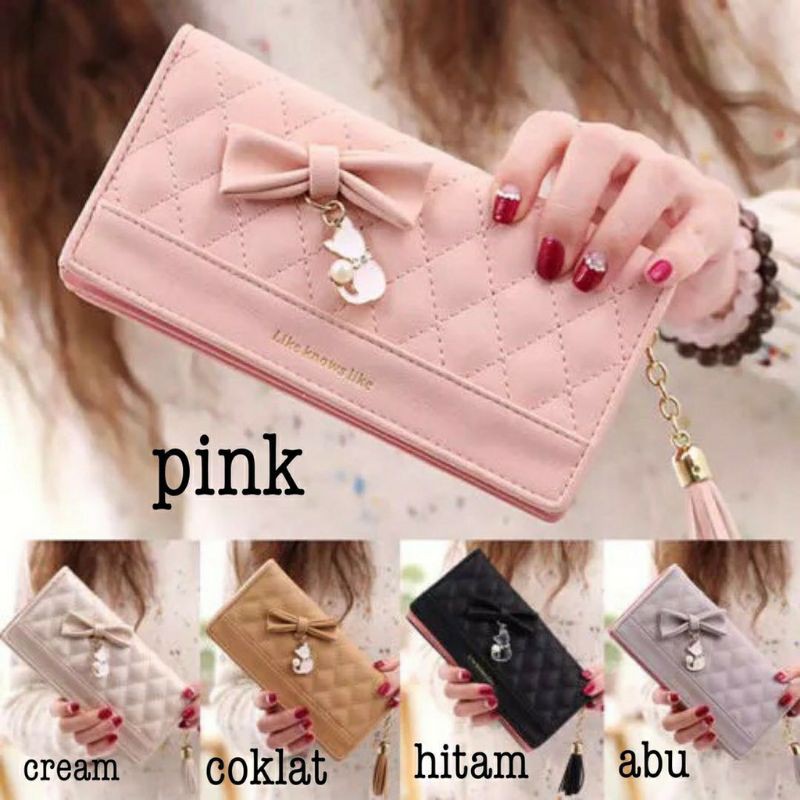Dompet Wanita Lipat Panjang Import Korea