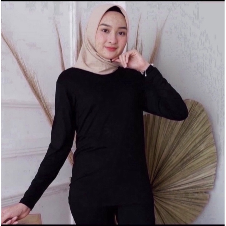 (RPA) ONE SET LEORA DAILY BUSUI KEMEJA WANITA SET RAYON VISCOSE-MANSET HITAM