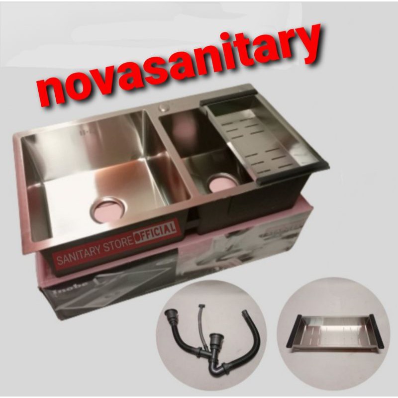 kitchen zink stainless inobe 8245 / wastafel cuci piring 82x45
