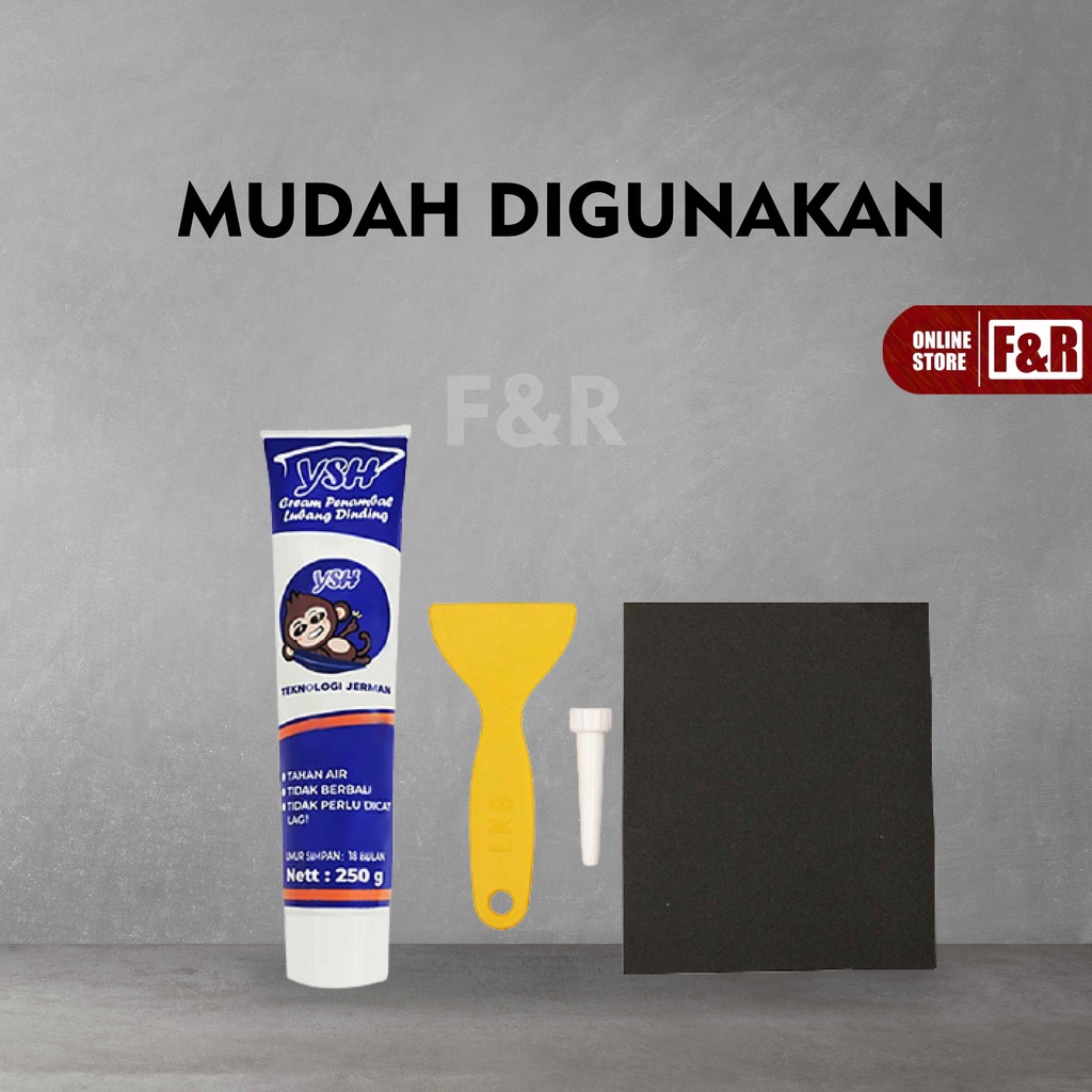 Dempul Tembok Krim Penambal Dinding Wall Repair Pasta Dempul Cream Penutup Dinding Waterproof 3 in 1