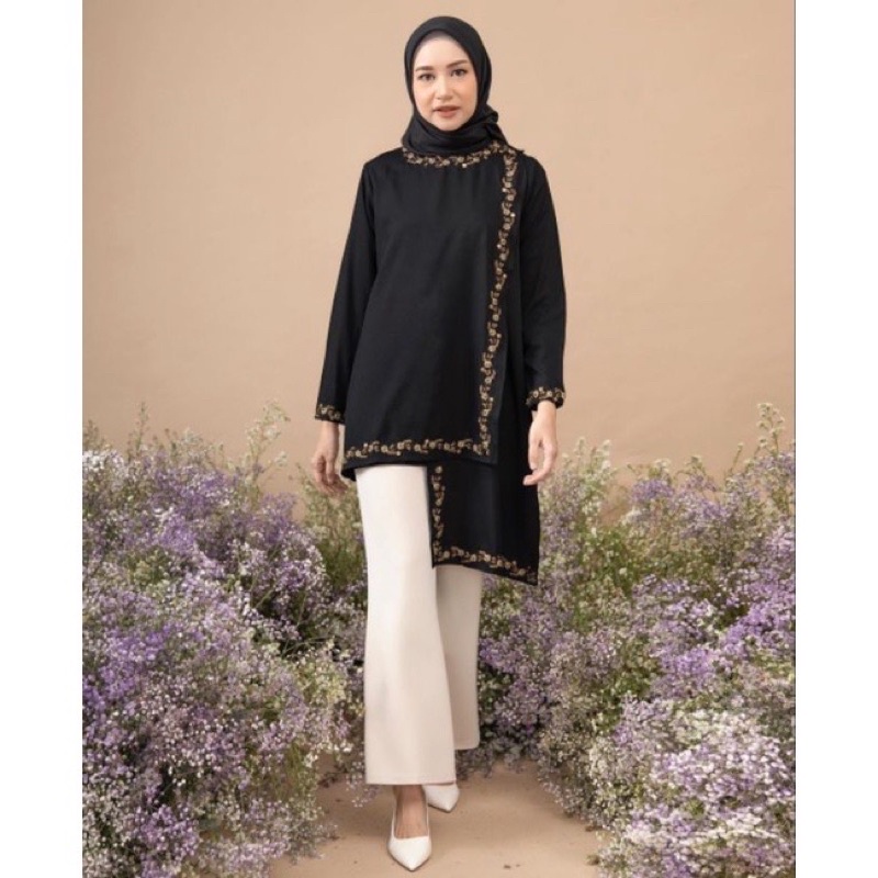 Black size L Zalina Tunik HL Heaven light Zalina tunic hl heaven lights heaven lights