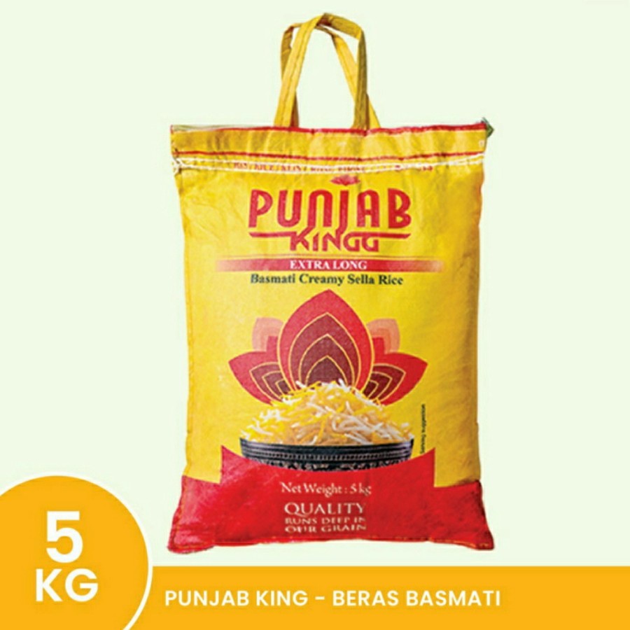 Beras India Punjab King 5kg - Basmati Rice For Diabetes