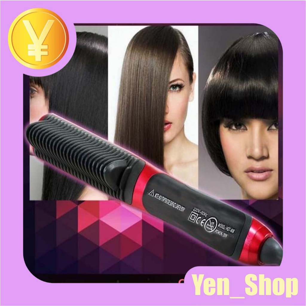 HAIR STRAIGHTENER ASL-908 Catok Sisir Pelurus Rambut New Fast Hair Straightener