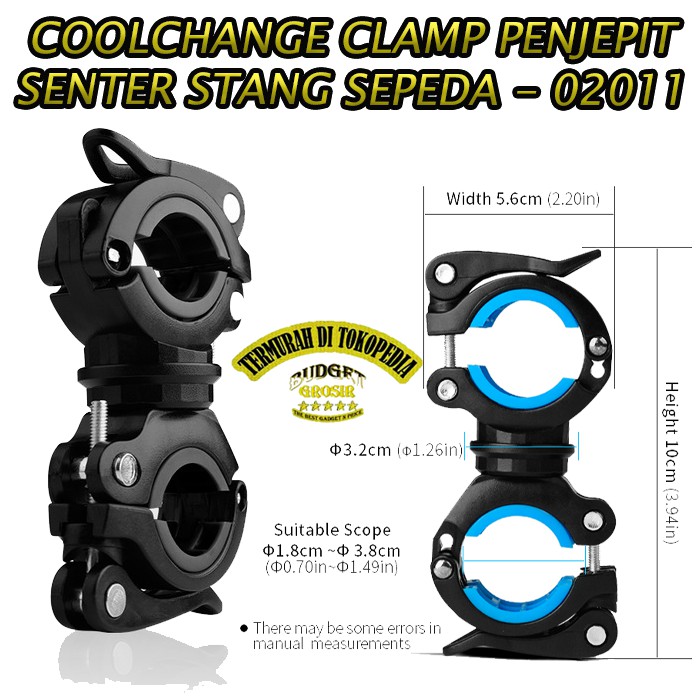 Clamp Penjepit Senter Stang Sepeda - 02011--CoolChange