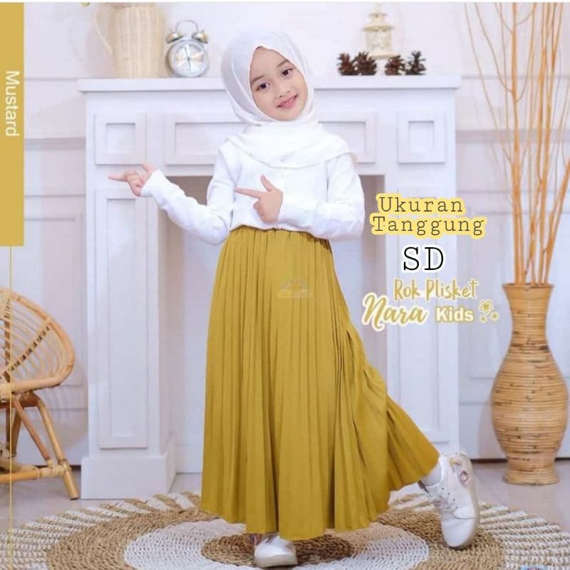 ROK ANAK PLISKET PREMIUM //Rok anak ukuran SD premium tanggung // ROK PLISKET ANAK HYGET