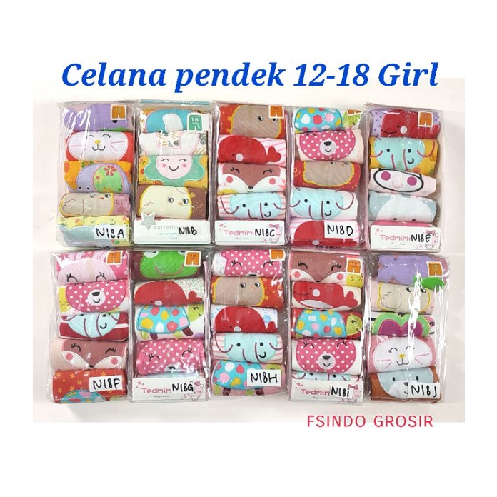 Celana pendek bayi 5 in 1 KODE N/ baby pants/ celana bayi