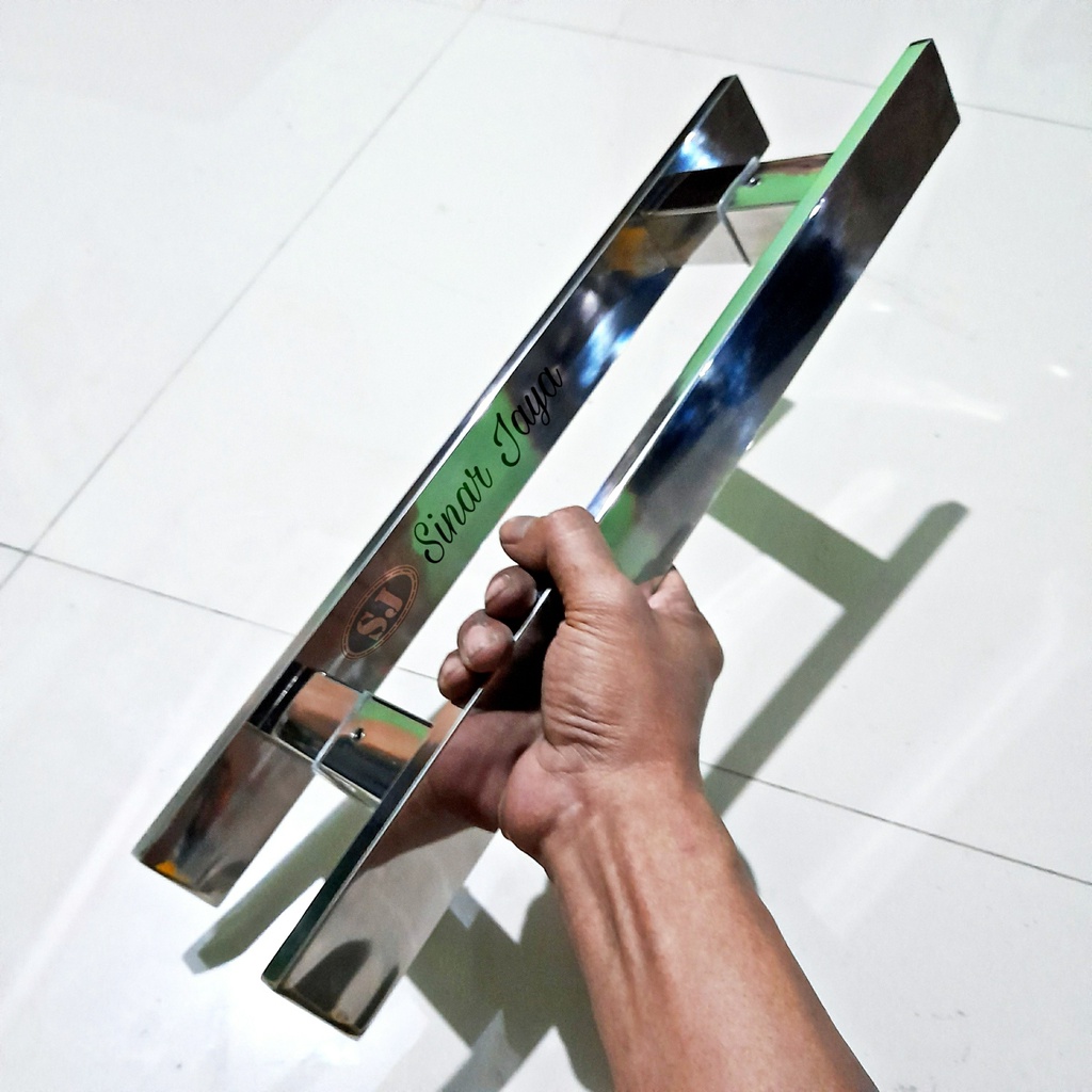 handle pintu baut tembus pegangan rumah minimalis gagang tarikan pintu stainles baut tembus panjang 45cm 60cm