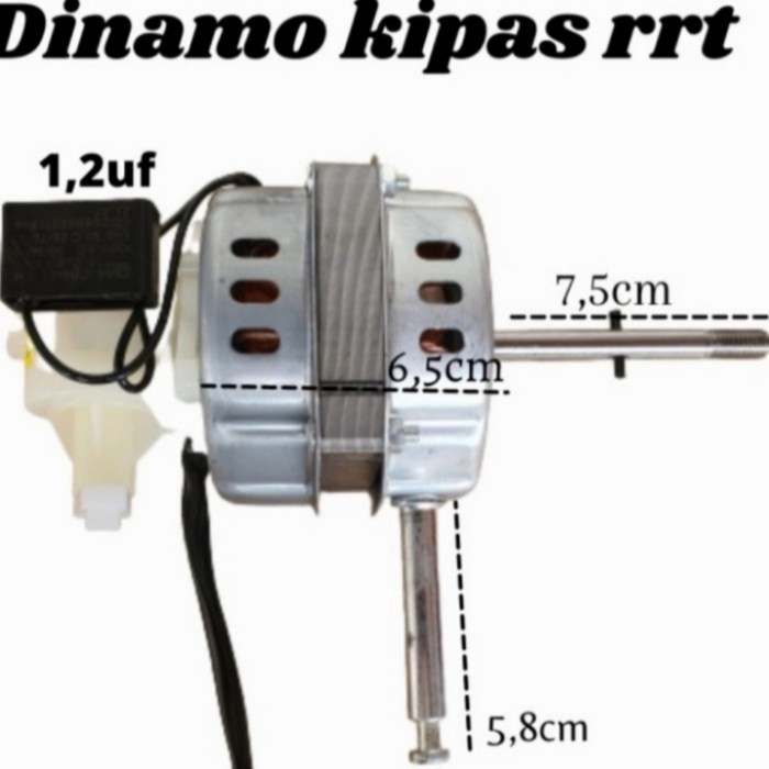 DINAMO MOTOR KIPAS ANGIN STAND FAN RRT CAP 1.2 UF MULTI BERDIRI