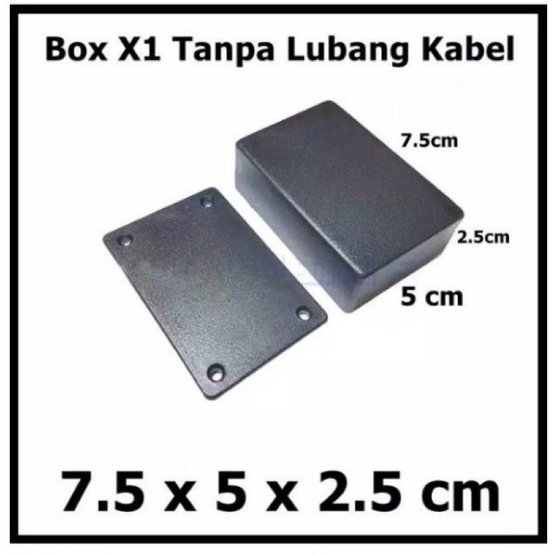 Box Hitam Plastik untuk Project