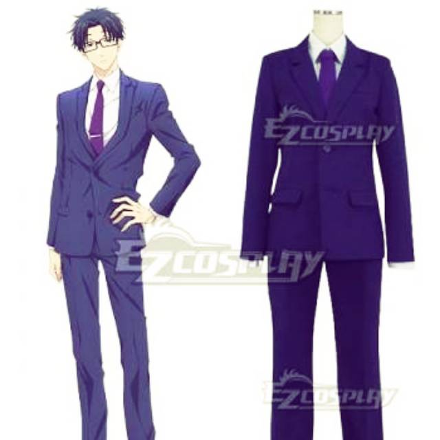 Nifuji Hirotaka/wotakoi kostum/ jas set/baju kerja/seragam/cosplay costume kantoran
