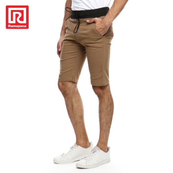 Celana Chinos Pendek RIB Coklat RAF By Ramayana - 34