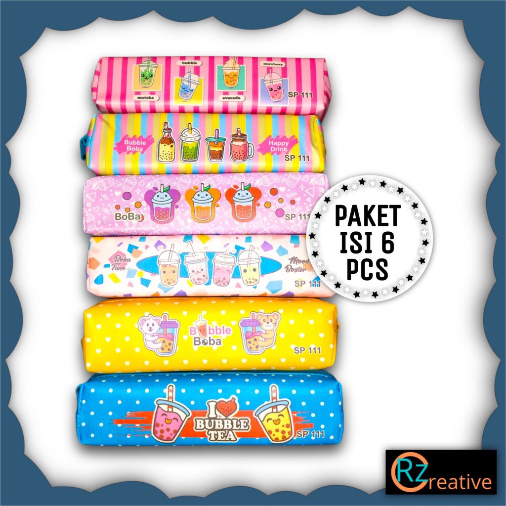 

Paket RESELLER (6 PCS) Kotak Pensil Tema Boba