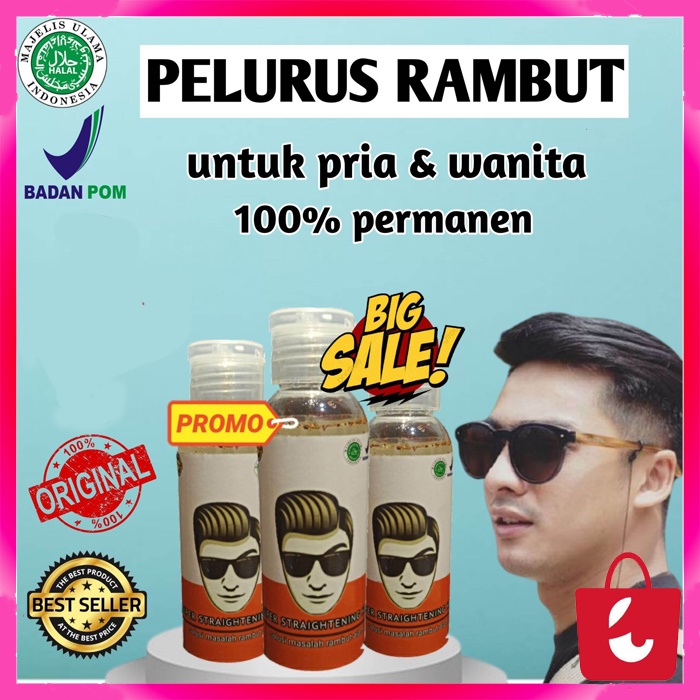 [60 ML] Super Straightening Hair Minyak Pelurus Rambut 100% Permanen Pelurus Rambut Pria Wanita Pelurus Rambut Keriting Ikal Gelombang Viral