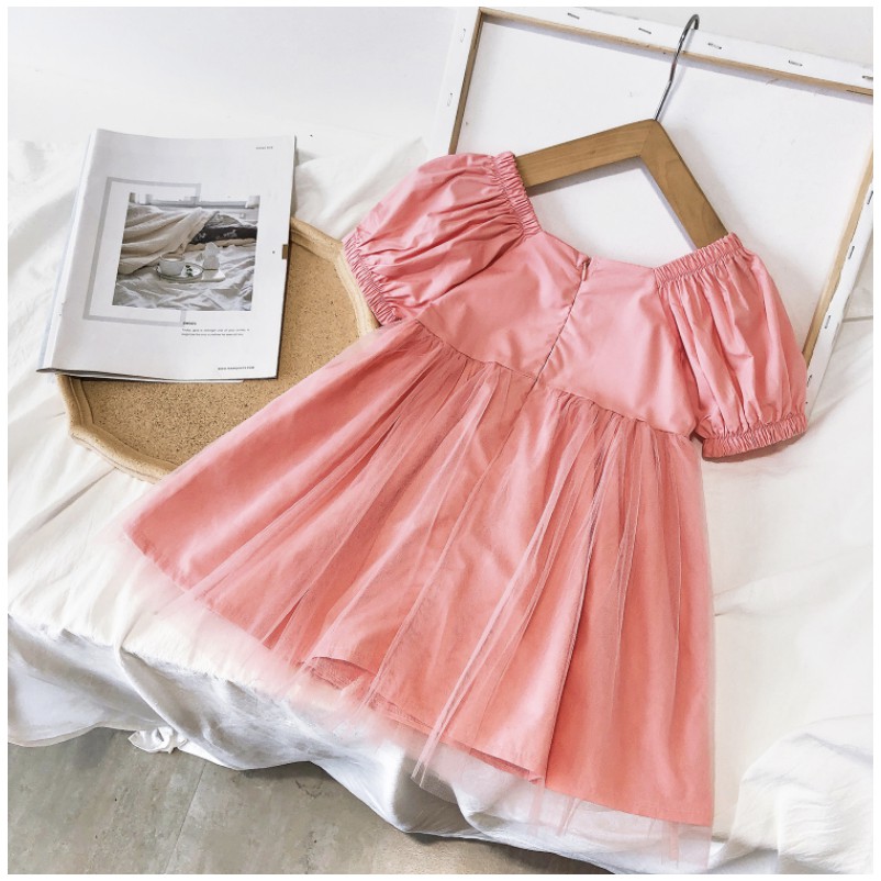 babyfit a- AYPINK  baju dress terusan anak perempuan lengan balon puff