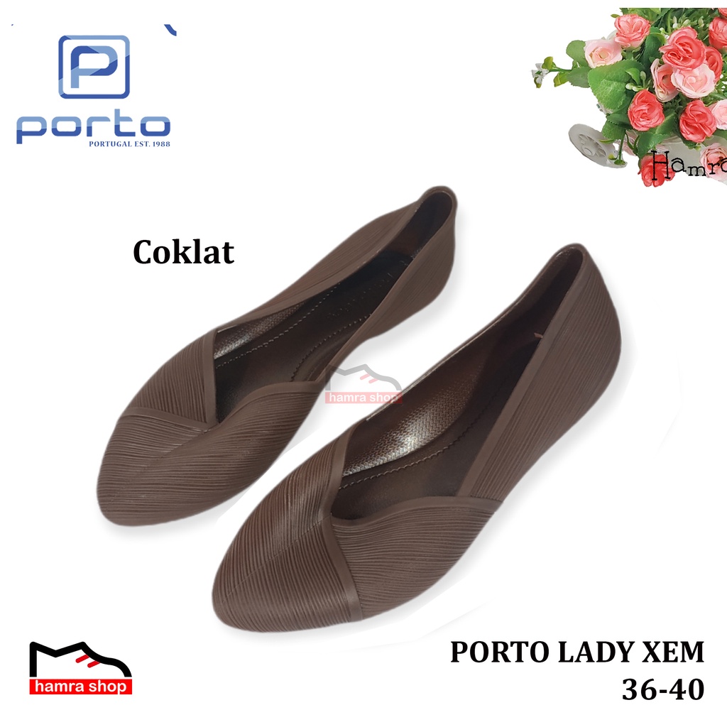 Porto XEM Sepatu Wanita Wedges Karet Jelly 36-40