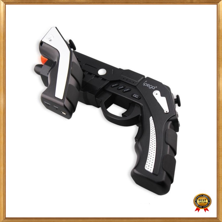 Ipega The Son of Phantom Shox Blaster Bluetooth Gun Gamepad for Smartphone - PG-9057 - Black Diskon