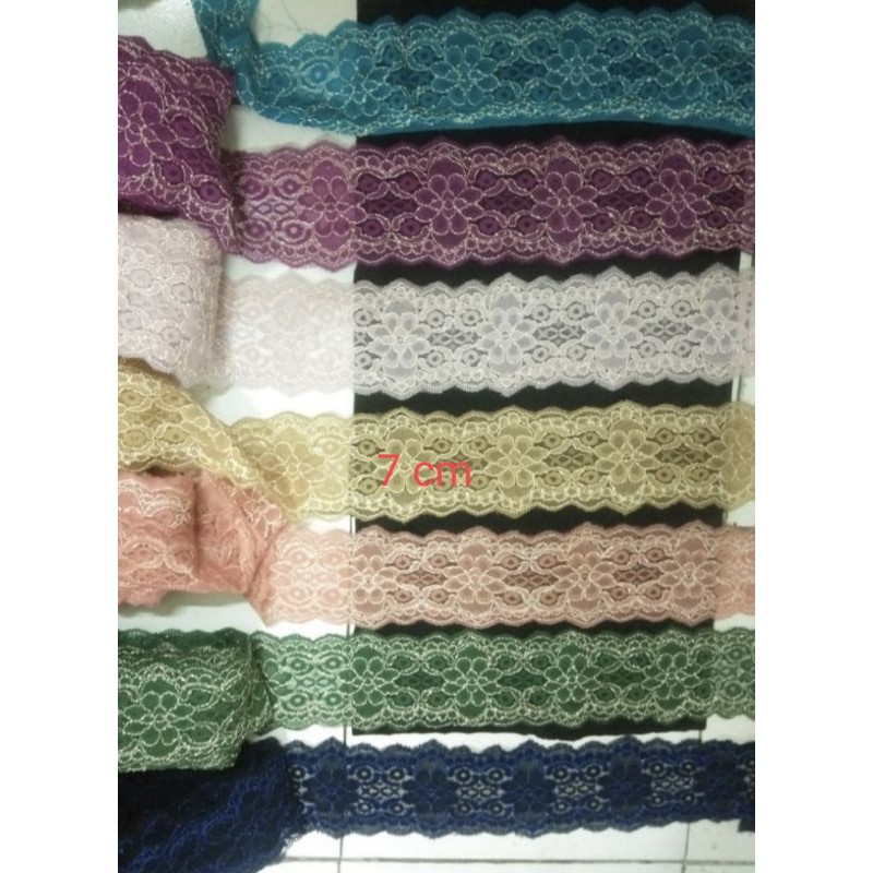 Renda bordir brukat renda kain renda air renda mukena renda brukat