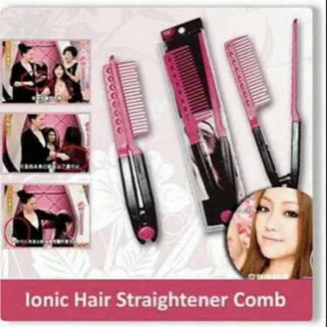 Sisir Ion V - Sisir Pelurus Rambut - Ionic Hair Straightener Comb