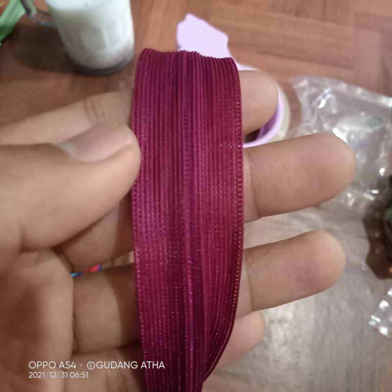 12pcs Sleting Resleting Jepang Invisible Zipper Gamis  25cm /10 inch Lusinan Grosir Murah Berkualitas-Maroon