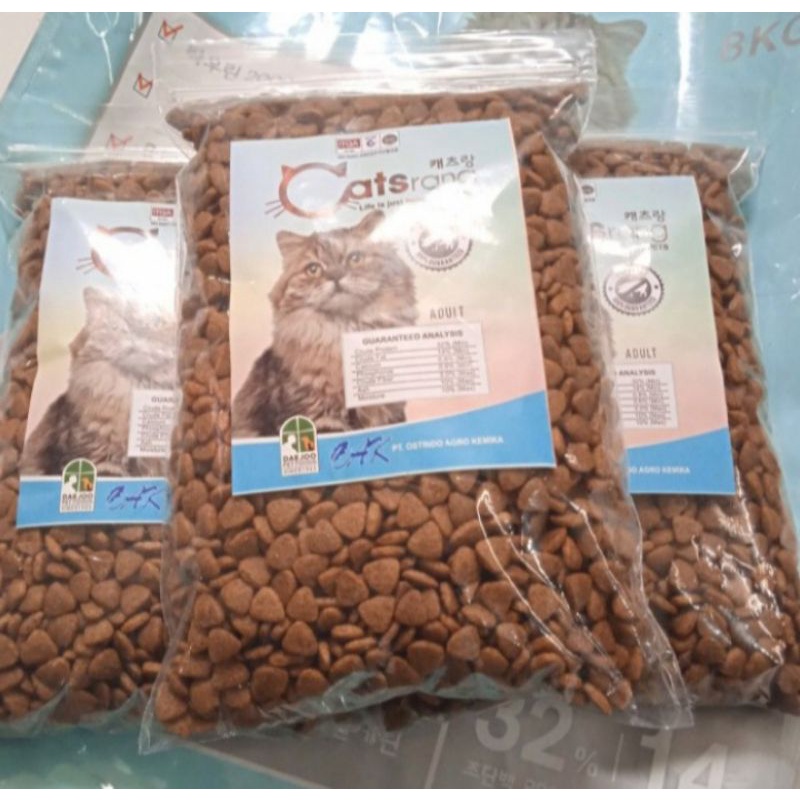 makanan kucing catsrang adult repack 1 kg