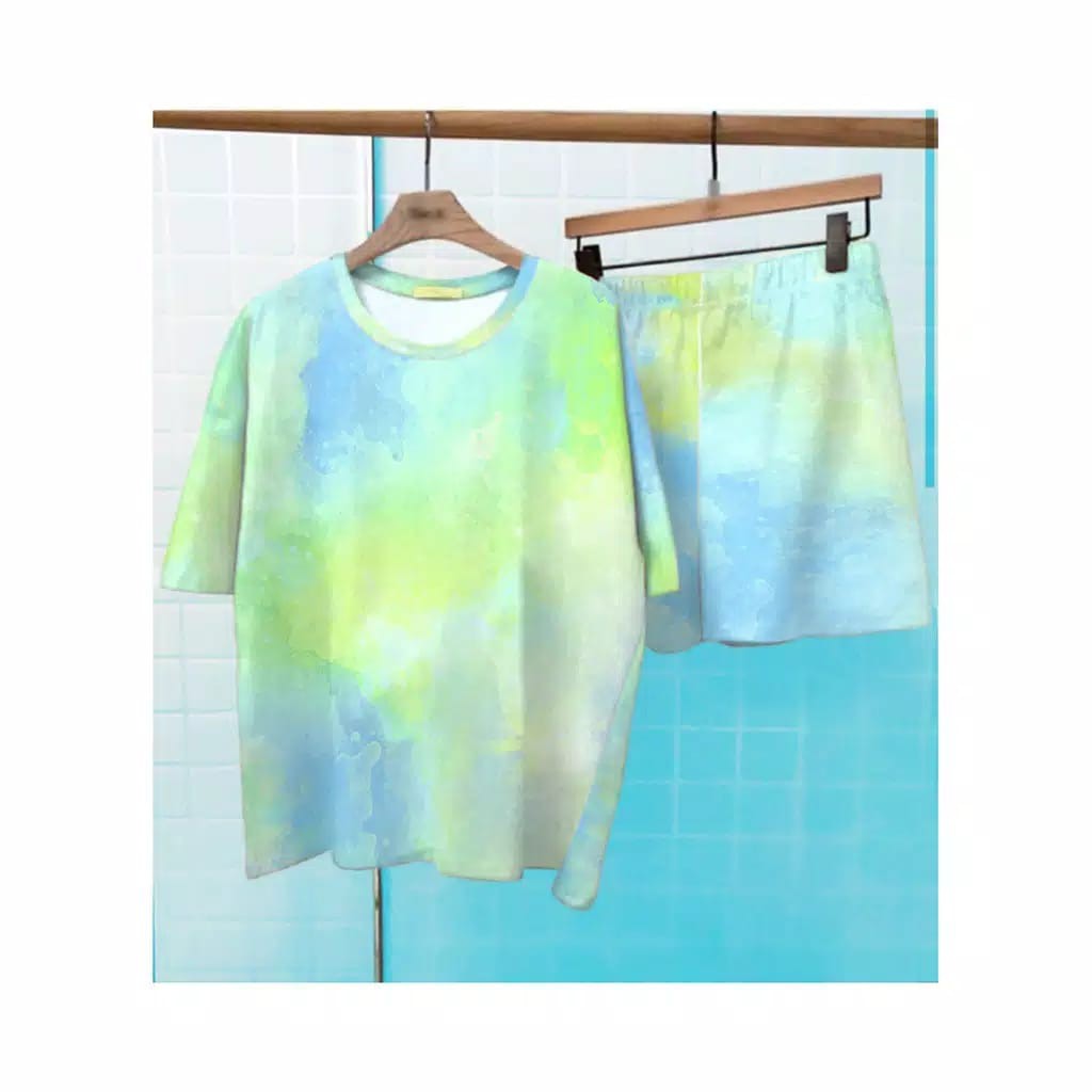 SET SETELAN WANITA TIE DYE // OLINE