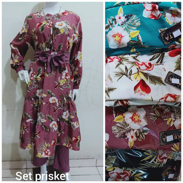 Setcel plisket tulip