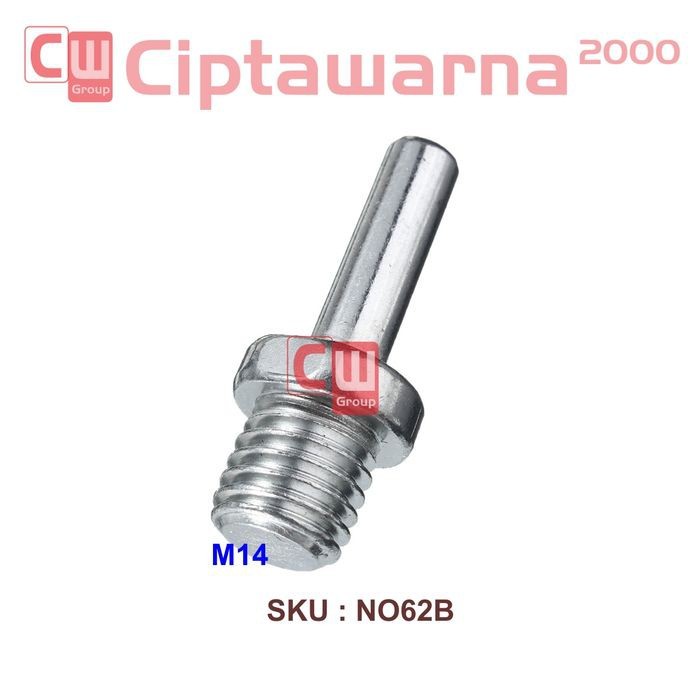 Adapter Bor (Shank) ke M10 M14 buat Mesin Poles / Amplas - no61