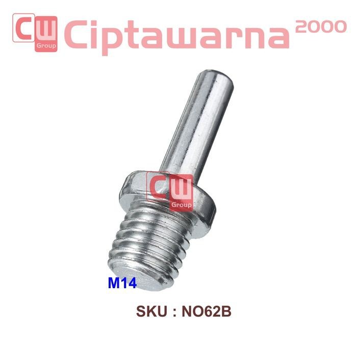 Adapter Bor (Shank) ke M10 M14 buat Mesin Poles / Amplas - no61