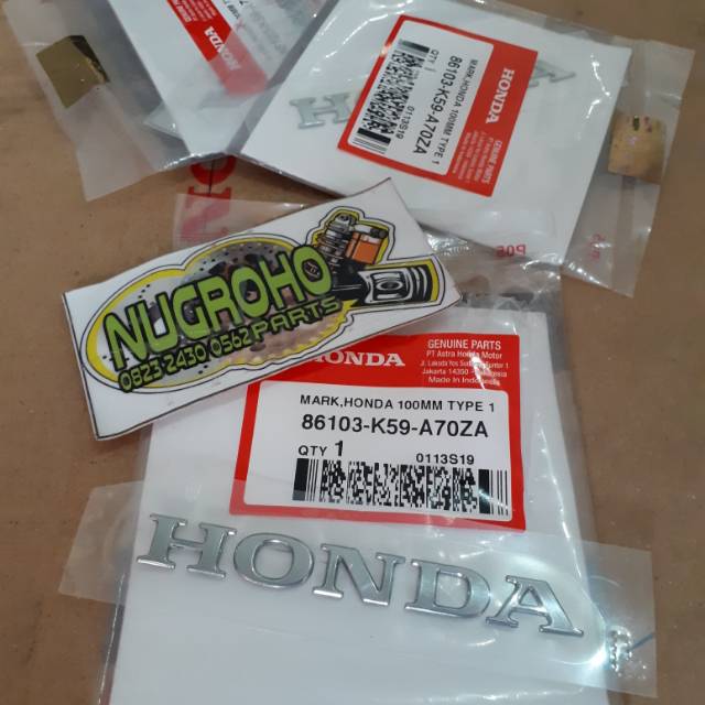 Emblem honda sticker 3D original asli honda