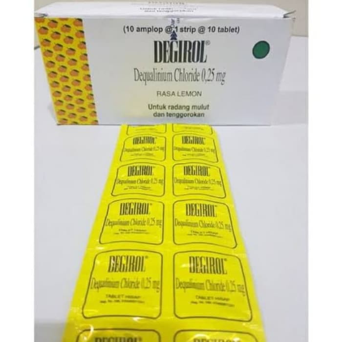 Degirol tablet hisab obat radang tenggorokan