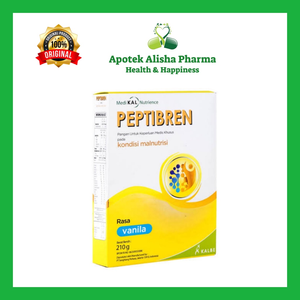 PEPTIBREN 195 gr - Susu Untuk Keperluan Medis Khusus Malnutrisi Mempercepat Rehabilitasi Pasien Stroke, Melindungi Memperbaiki Sel saraf